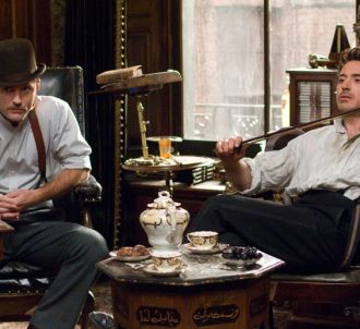 Jude Law et Robert Downey, Jr. dans 'Sherlock Holmes'