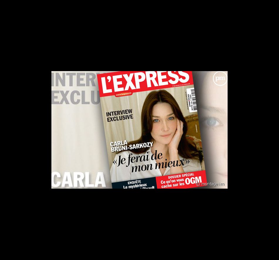Carla Bruni, à la Une de L'Express.