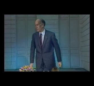 Valéry Giscard d'Estaing lors d'une allocution aux...