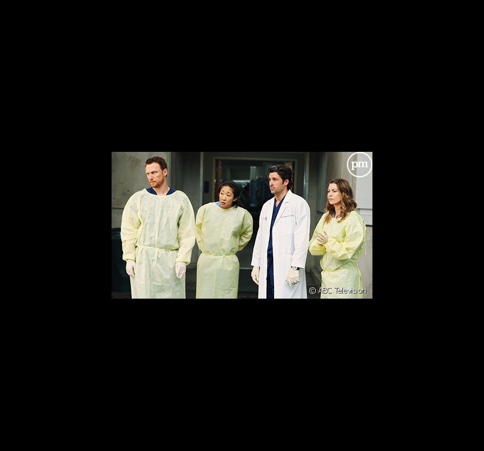 Kevin McKidd, Sandra Oh, Patrick Dempsey et Ellen Pompeo dans "Grey's Anatomy"