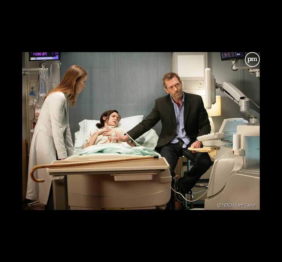 Olivia Wilde, Christine Woods et Hugh Laurie dans "Dr House"