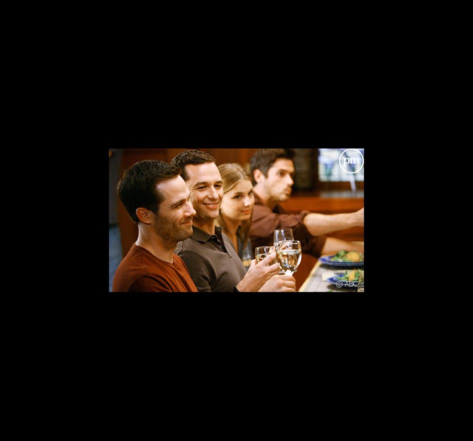 Luke MacFarlane, Matthew Rhys, Emily Vancamp et Dave Annable dans "Brothers & Sisters"
