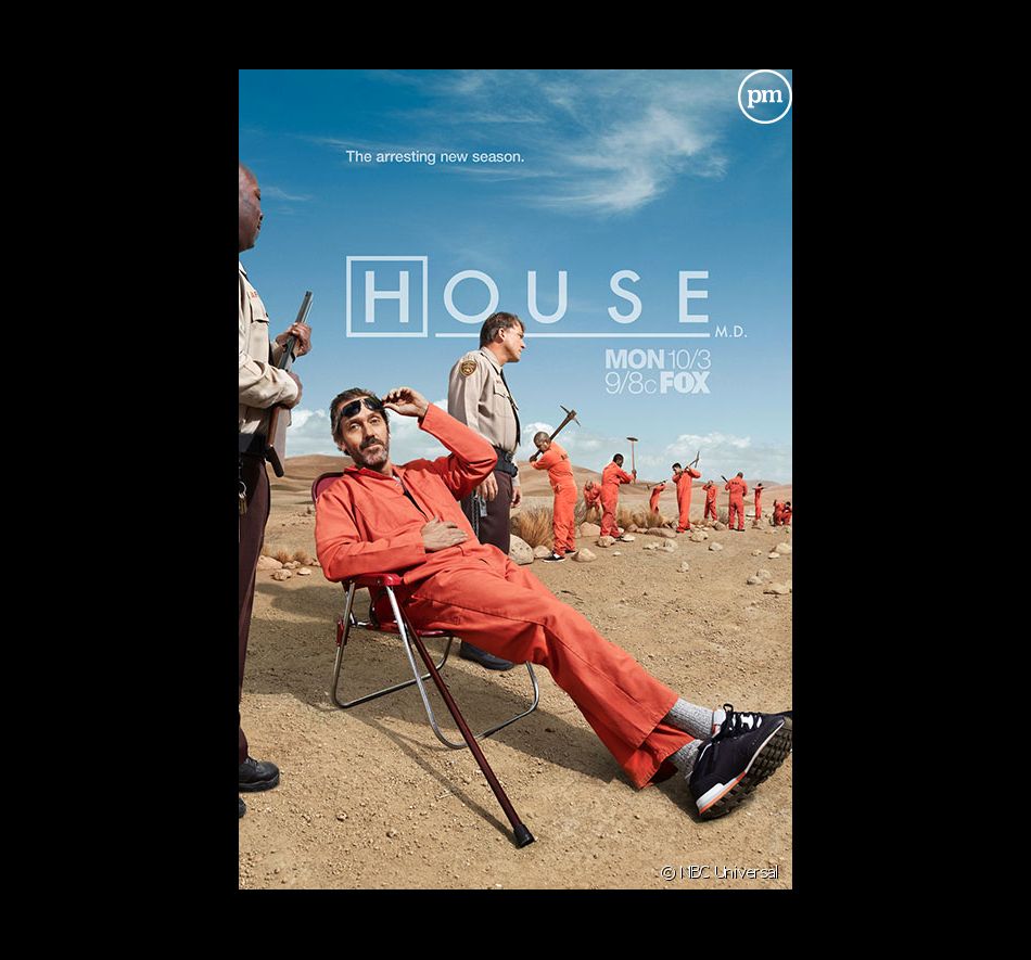 Affiche promotionnelle américaine de "Dr House" saison 8