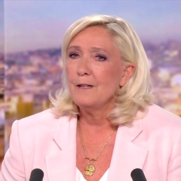 Marine Le Pen invitée du "20 Heures" de TF1 hier soir.
