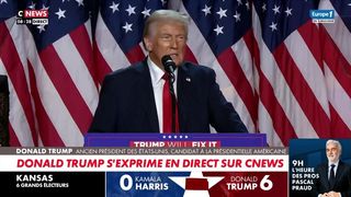 Audiences présidentielle américaine 2024 : La victoire de Donald Trump offre un record de saison à CNews qui bat BFMTV, "Télématin" à son plus bas sur France 2