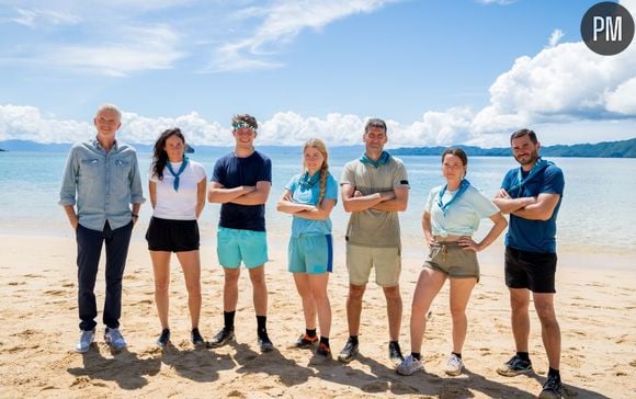 L'équipe bleue du sud de "Koh-Lanta : La revanche des 4 terres" sur TF1.