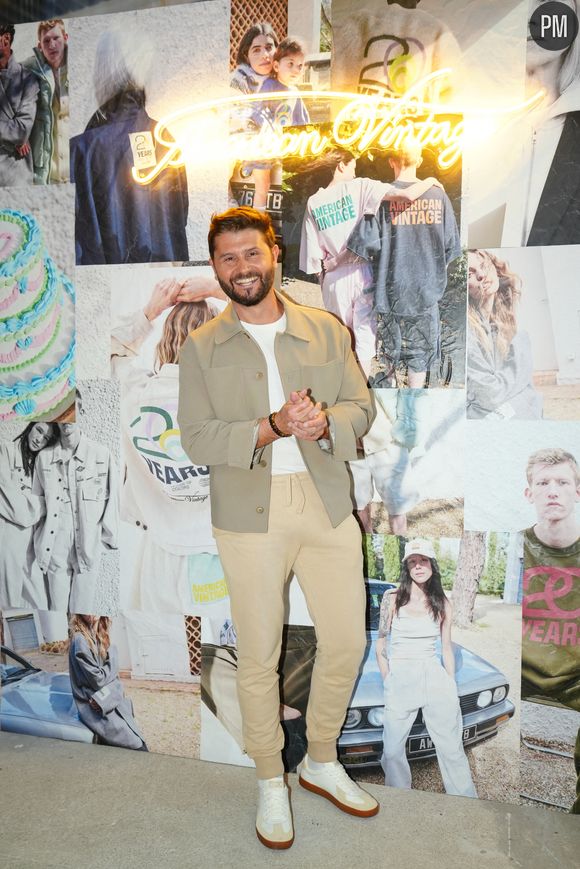 Exclusif - Christophe Beaugrand lors de la soirée des 20 ans de la marque American Vintage à Paris le 29 avril 2025.

© Anne-Sophie Guebey / Bestimage
