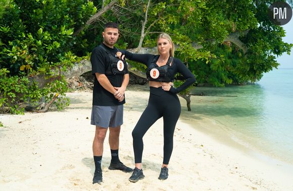 Romain et Amélie, candidats de "La Bataille, la malédiction de l'île" sur TFX