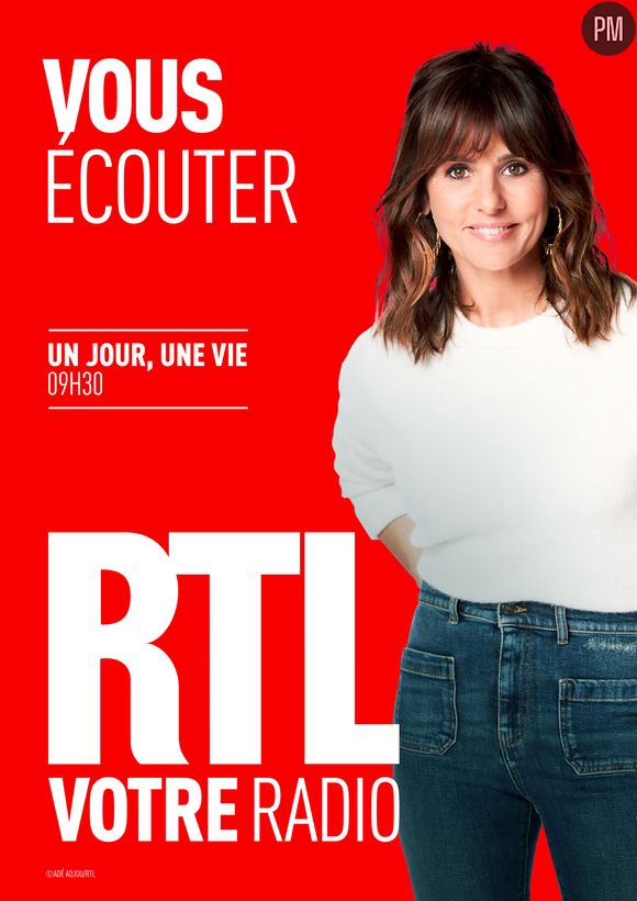 L'affiche de la nouvelle campagne de RTL avec Faustine Bollaert