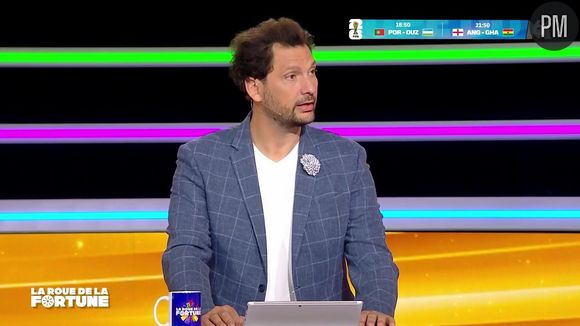 Eric Antoine aux commandes de "La roue de la fortune" sur M6.