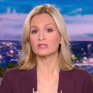 Audrey Crespo-Mara aux commandes du "20 Heures" de TF1 hier soir.