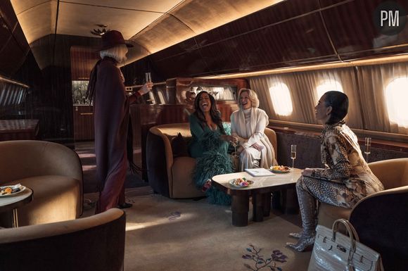 Kim Kardashian, Naomi Watts, Niecy Nash-Betts, Teyana Taylor, Matthew Noszka ainsi que Sarah Paulson et Glenn Close dans "All's Fair"