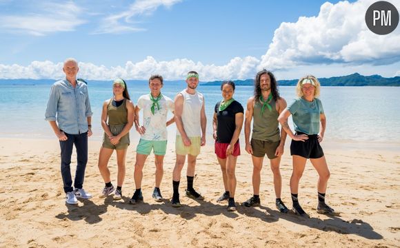 L'équipe verte de "Koh-Lanta : La revanche des 4 terres" sur TF1.