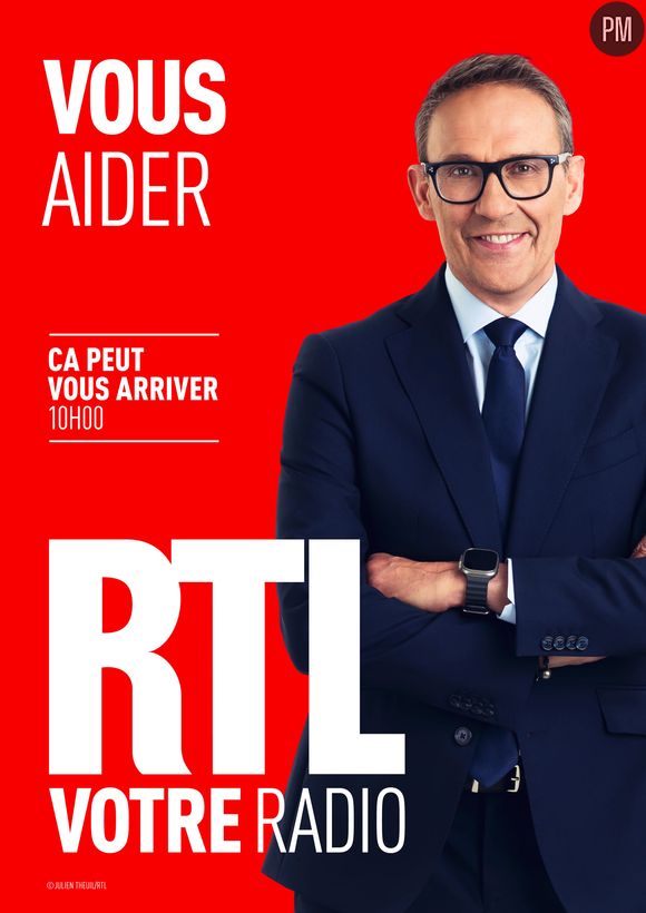 L'affiche de la nouvelle campagne de RTL avec Julien Courbet