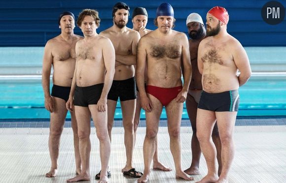 Les acteurs à l'affiche du "Grand bain", signé Gilles Lellouche et diffusé sur France 2 dimanche 11 mai 2025
