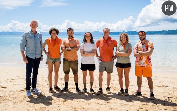 L'équipe orange (ouest) de "Koh-Lanta : La revanche des 4 terres" sur TF1.