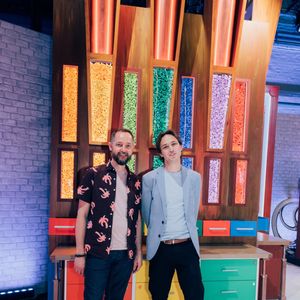 Gérald et Nicolas de "Lego Masters" 2025.