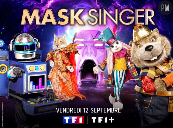 Le DJ, le Lynx, le Lapin et le Castor de "Mask Singer" saison 8.