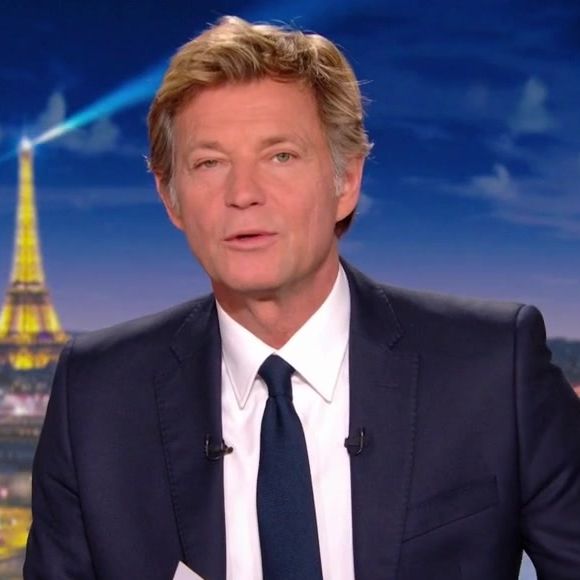 Laurent Delahousse aux commandes du "20 Heures" de France 2 hier soir.