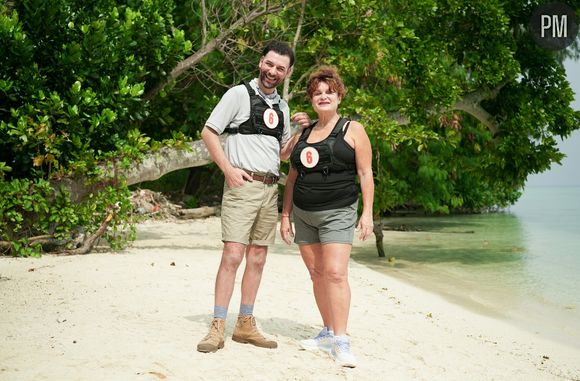 Gary et Frédérique, candidats de "La Bataille, la malédiction de l'île" sur TFX