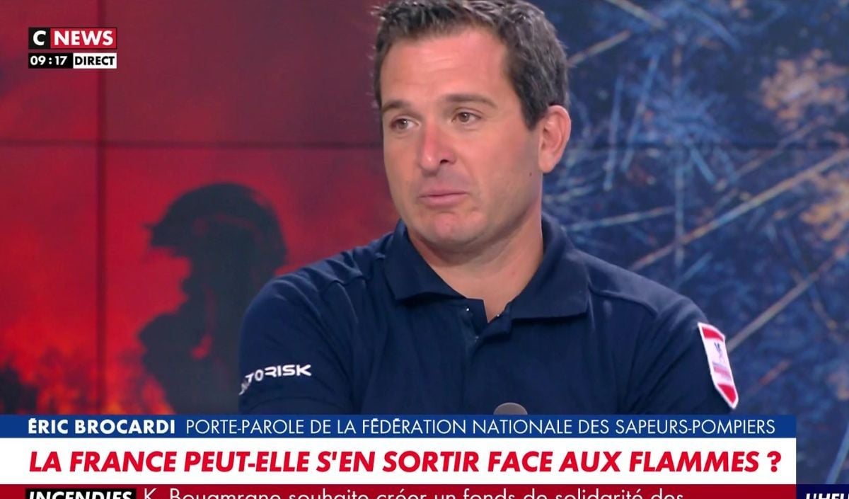 "Leur courage ne sera pas oublié" : Le porte-parole des sapeurs-pompiers ému aux larmes sur CNews en évoquant la lutte contres les incendies en Gironde