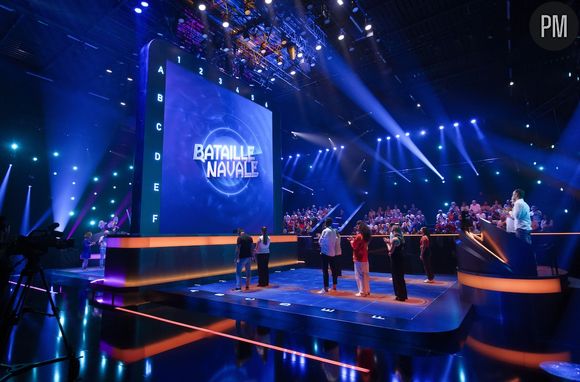 Le plateau de jeu grandeur nature de "Bataille Navale"