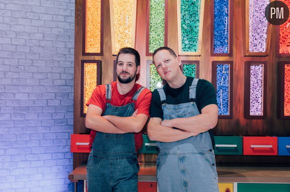 Quentin et Cédric de "Lego Masters" 2025.