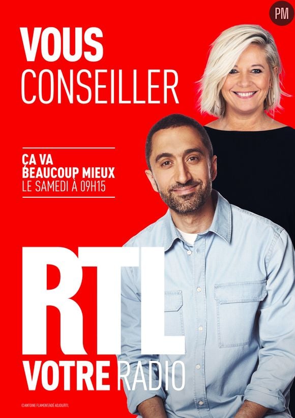 L'affiche de la nouvelle campagne de RTL avec Flavie Flament et Jimmy Mohamed