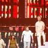 Claire Keim, Gérard Jugnot, Jenifer, Alex Lutz, Philippe Lacheau et Jean-Baptiste Maunier sur la scène des Enfoirés 2025
