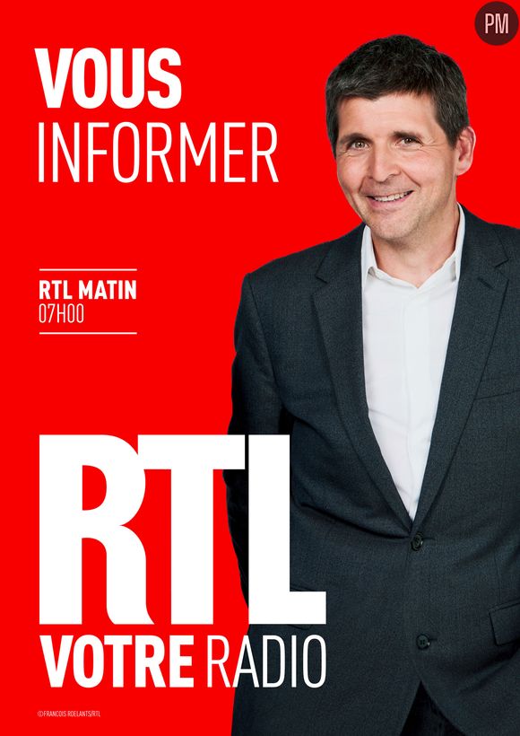L'affiche de la nouvelle campagne de RTL avec Thomas Sotto