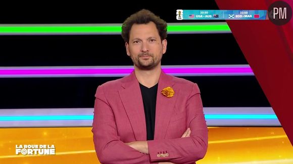 Eric Antoine aux commandes de "La roue de la fortune" sur M6.
