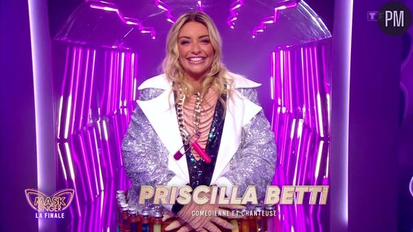 La chanteuse et comédienne Priscilla Betti qui se cachait derrière la Taupe a terminé deuxième