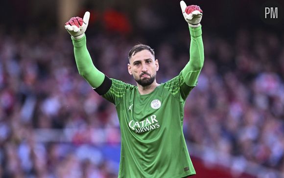 Gianluigi Donnarumma lors de la demi-finale de la Ligue des Champions sur Canal+ le 7 mai