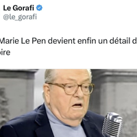 "Jean-Marie Le Pen devient enfin un détail de l'histoire" : "Le Gorafi" s'explique sur le titre de son article annonçant la mort du cofondateur du Front national