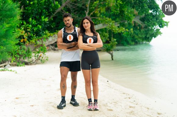 Gabriel et Lisa-Marie, candidats de "La Bataille, la malédiction de l'île" sur TFX
