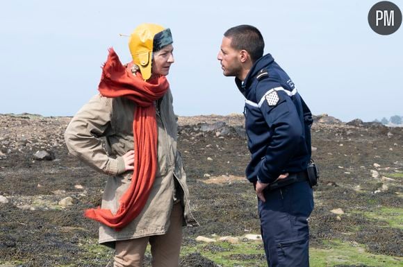 "Capitaine Marleau" avec Corinne Masiero et Riwan Belkacemi.
© Christophe LARTIGE - FTV - PASSION FILMS