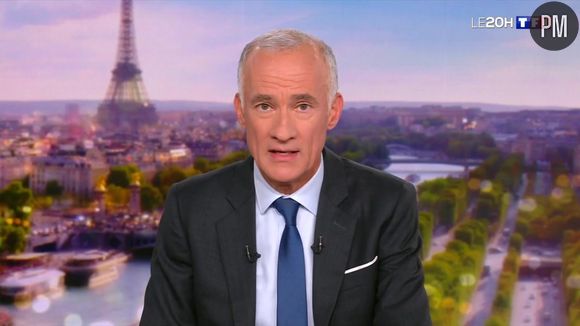 Gilles Bouleau présentait le "20 Heures" de TF1 hier soir.