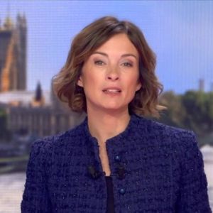 Isabelle Ithurburu aux commandes du Tournoi des Six Nations sur TF1.