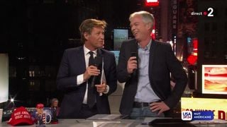 "Si ça tombe dans 5 minutes, je fais un peu la gueule" : Laurent Delahousse se lâche en direct sur France 2 lors du passage de relais à Julien Arnaud pour le résultat de la présidentielle américaine