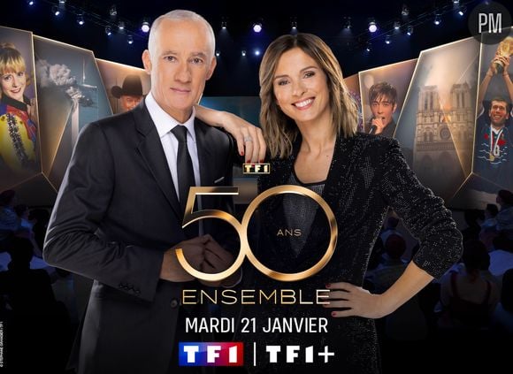 Gilles Bouleau et Isabelle Ithurubu seront à la présentation de cet album souvenirs célébrant les 50 ans de TF1.