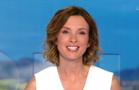 Les premiers pas d'Isabelle Ithurburu au "13 Heures" de TF1, le lundi 14 juillet 2025