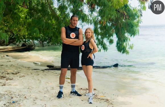 Nicolo et Adixia, candidats de "La Bataille, la malédiction de l'île" sur TFX