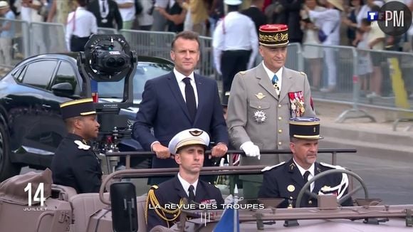 Emmanuel Macron lors du défilé militaire du 14 juillet 2025