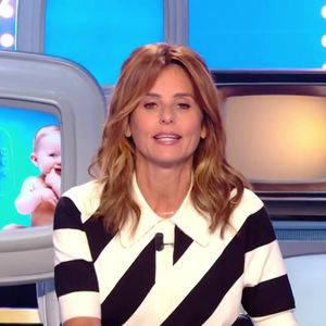 Faustine Bollaert aux commandes de l'émission "Les enfants de la télé" sur M6.