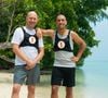Christophe et Matis, candidats de "La Bataille, la malédiction de l'île" sur TFX