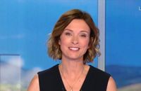 Les premiers pas d'Isabelle Ithurburu au "13 Heures" de TF1, le lundi 14 juillet 2025