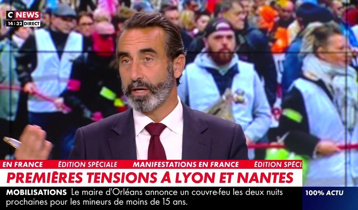 Mobilisation du 24 octobre : CNews dérape en diffusant des images d'Albanie et en les présentant comme un direct à Paris