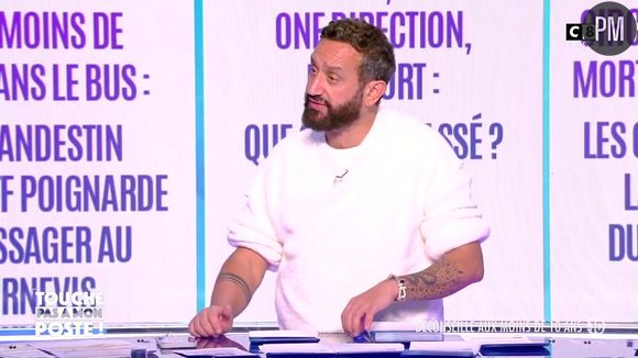 Cyril Hanouna sur le plateau de "TPMP" sur C8