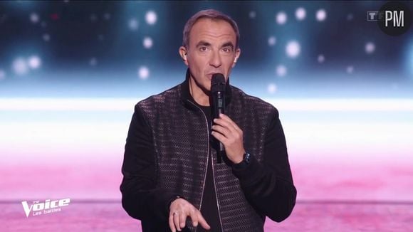 Nikos Aliagas à l'animation de "The Voice" sur TF1.