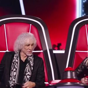Louis Bertignac et Lara Fabian dans "The Voice" sur TF1.